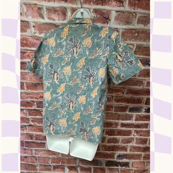 Vintage Mark Raystein Hawaiian Shirt Green – Men’s Small Button Down Aloha Top - Picture 2 of 7